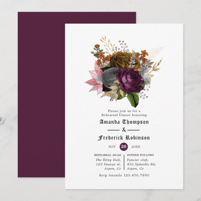 Convites Janto de ensaio do Dia das Bruxas de Laranja-Ameaç (Frente/Verso)