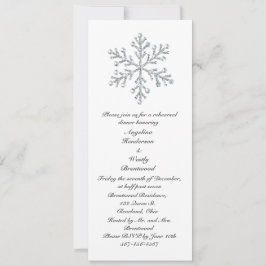 Convites Janto de ensaio do floco de neve de inverno