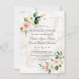 Convites Janto de Ensaio do Mármaco Floral com Lâmpada Dour