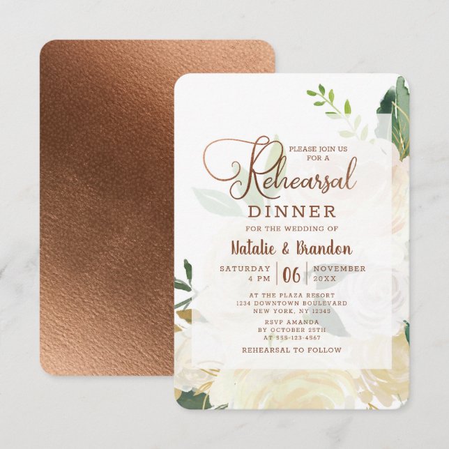 Convites Janto de ensaio do país russo fresco para fazendei (Frente/Verso)