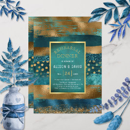 Convites janto de ensaio do pincel Dourado e lacado