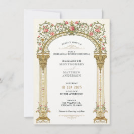 Convites Janto de ensaio Dourado do Ornamentado vitoriano