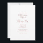 Convites Janto de ensaio Dourado Elegante simples<br><div class="desc">Este simples e elegante convite de janto de ensaio de rosa de ouro é perfeito para o seu clássico janto de ensaio de rosa de ouro minimalista. Design apresenta a típica vintage mínima fonte de ouro emboscada contemporânea chic e delicada caligrafia formal romântica. É excelente para primavera, verão, outono ou...</div>