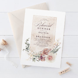 Convites Janto de Ensaio Elegante Boho das Flores Terrenas