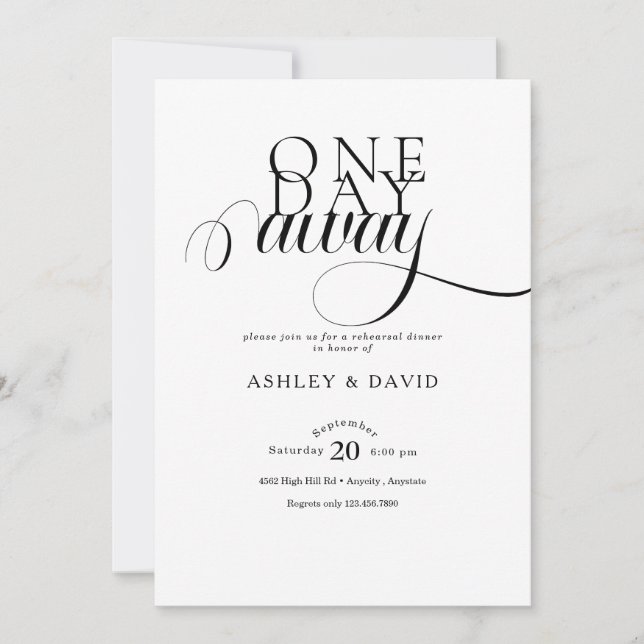 Convites Janto de ensaio Elegante Moderno (Frente)