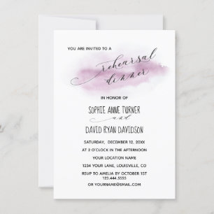 Convites Janto de ensaio em aquarela cor rosa com caligrafi