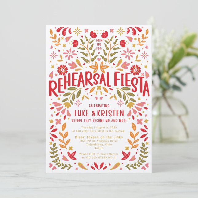 Convites Janto de ensaio Fiesta - Luke e Kris (Em pé/Frente)