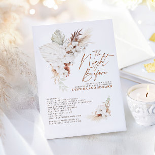 Convites Janto de Ensaio Floral Boho Elegante Terracotta