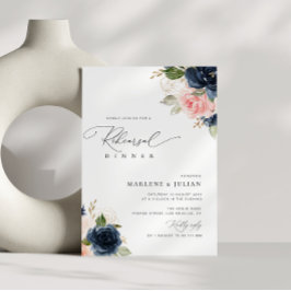 Convites janto de ensaio floral com marinho e escamas