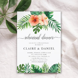 Convites Janto de Ensaio Floral de Aquarelas Tropicais Mode