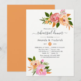 Convites Janto de ensaio Floral de Casamento da primavera