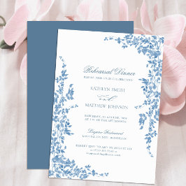 Convites Janto de Ensaio Floral de Vintage Clássico Dusty B