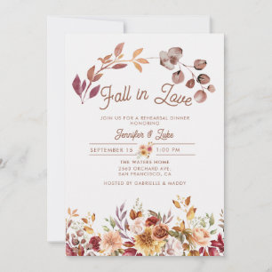 Convites Janto de Ensaio Floral Fall in Love