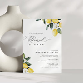 Convites Janto de Ensaio Floral Moderno com Lemon