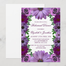 Convites Janto de Ensaio Floral Regal Purple