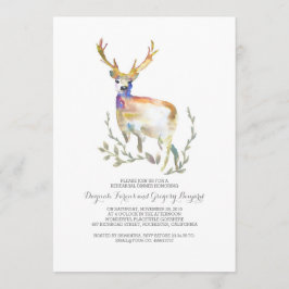 Convites Janto de ensaio Forest Deer Rustic