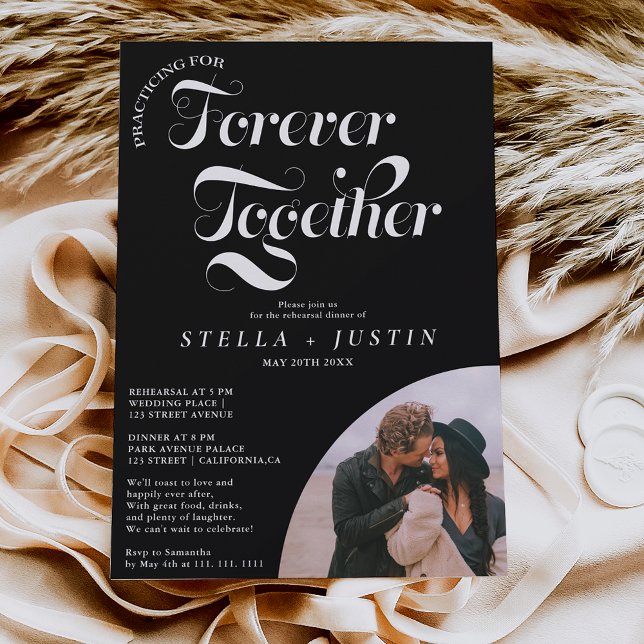 Convites janto de ensaio fotográfico branco retrô para semp (Criador carregado)