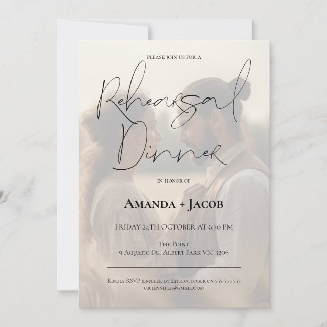 Convites Janto de ensaio fotográfico mínimo moderno filtrad (Frente)