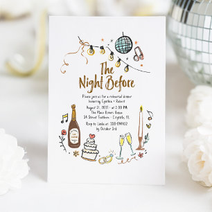 Convites Janto De Ensaio Funk Desenhado À Mão Whimsical