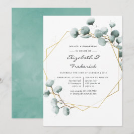 Convites Janto de ensaio geométrico com granizo