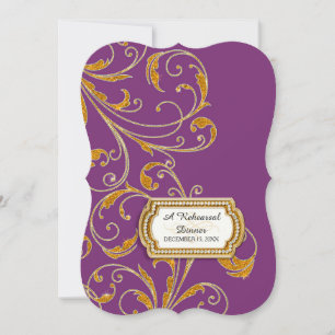 Convites Janto de ensaio, Glam Old Hollywood Regence