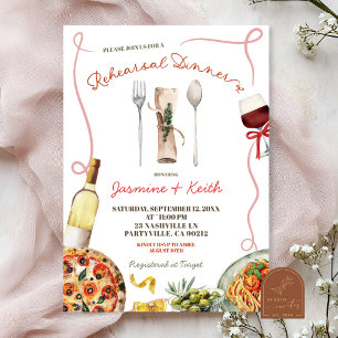 Convites Janto de ensaio italiano Ciao Bella