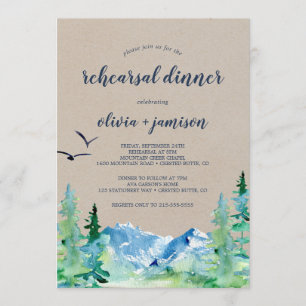 Convites Janto de ensaio Kraft Rocky Mountain