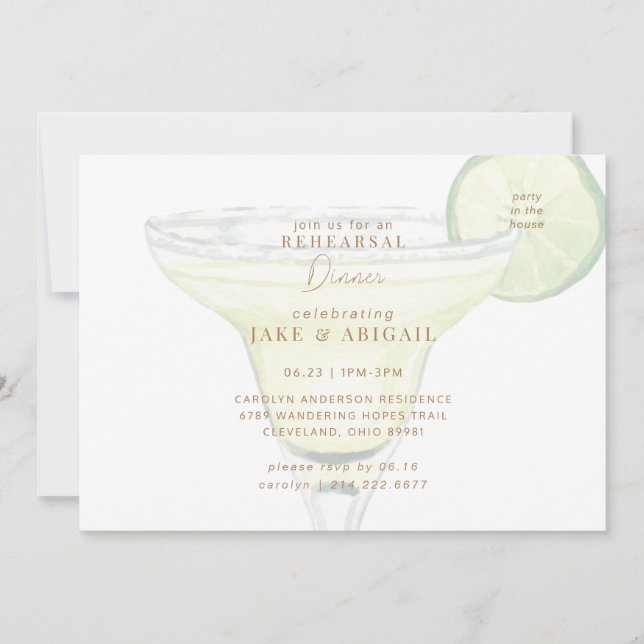 Convites Janto de ensaio Margarita (Frente)