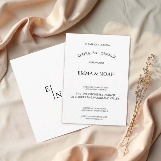 Convites Janto de ensaio minimalista moderno (Criador carregado)