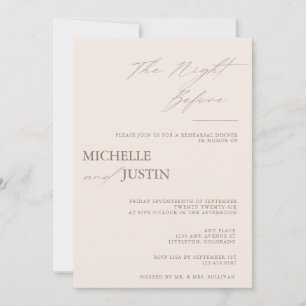 Convites Janto de ensaio minimalista moderno