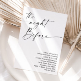 Convites Janto de ensaio mínimo preto e branco