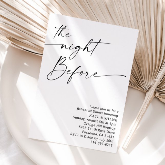 Convites Janto de ensaio mínimo preto e branco (Criador carregado)