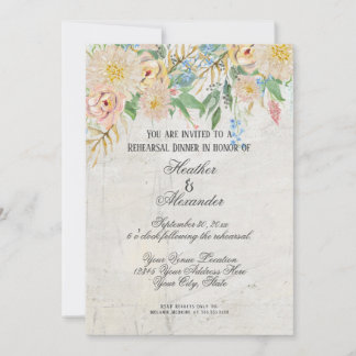 Convites Janto de ensaio moderno de aquarela Floral