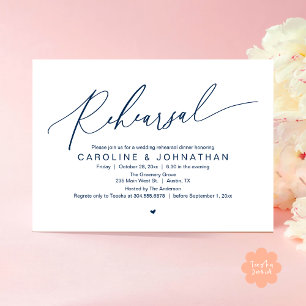 Convites Janto de ensaio na noite anterior à Festa de casam