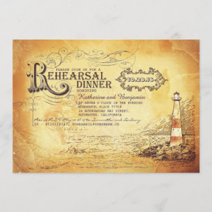 Convites Janto de ensaio náutico do farol antigo