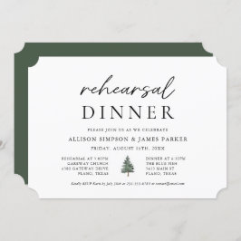 Convites Janto de ensaio no exterior da montanha Pine Tree