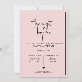 Convites Janto de ensaio, Noite Antes