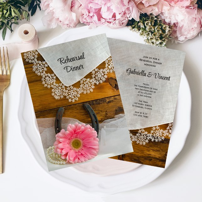 Convites Janto de ensaio ocidental do País de Lace, cor-de- (Criador carregado)