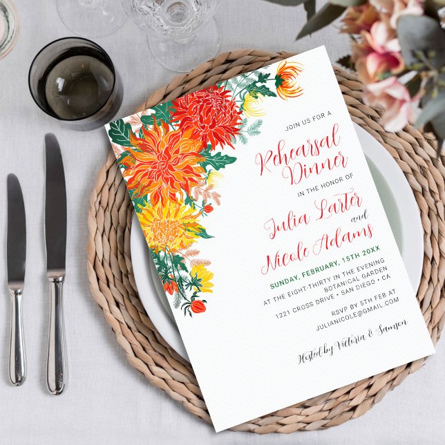 Convites Janto de ensaio Pastel Yellow Primavera Dahlia (Criador carregado)