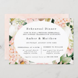 Convites Janto de ensaio Peach Cream Hydrangeas Tulip