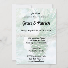 Convites Janto de ensaio Pine-Cone Verde Pale