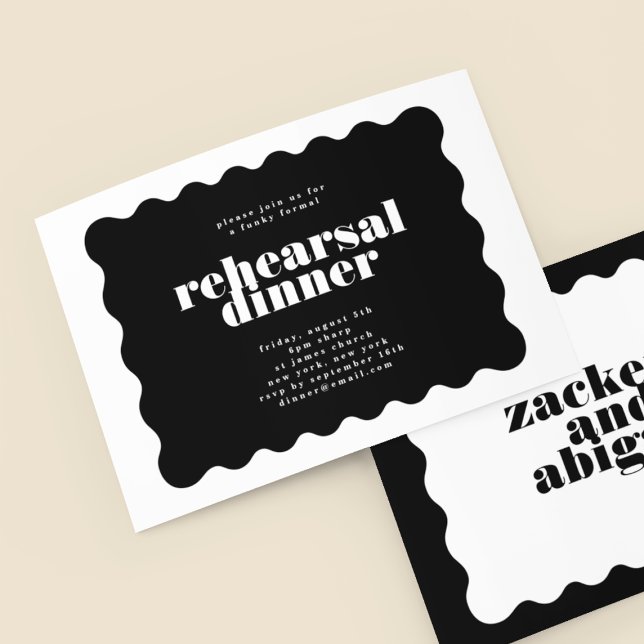 Convites Janto de ensaio preto branco na borda escamoteada  (Criador carregado)