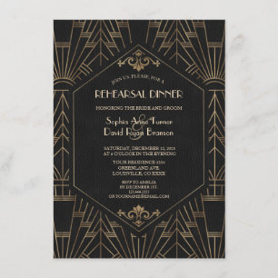 Convites Janto de ensaio Real do Excelente Negro Gatsby 20s