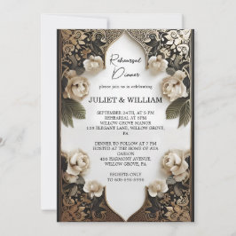 Convites Janto de Ensaio Retro-Arabe Exótico para Damas Neg