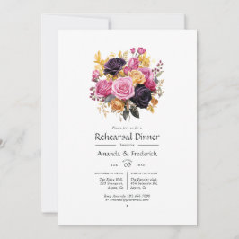 Convites Janto de ensaio rosa, roxo, preto e Dourado