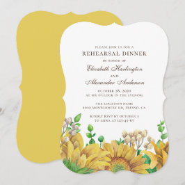 Convites Janto de ensaio russo de girassol. Flórida de camp