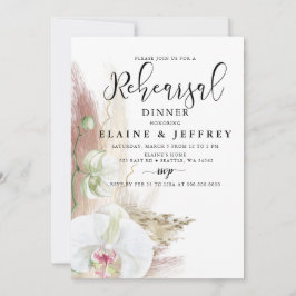 Convites Janto de Ensaio Rustic Boho Pampas