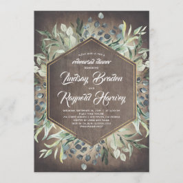 Convites Janto de Ensaio Rustic Country Greenery Barn