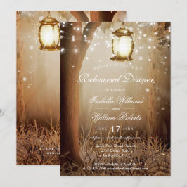 Convites Janto de Ensaio Rustic Country String Lights