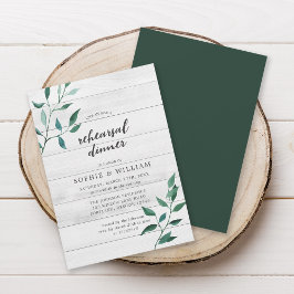 Convites Janto de ensaio Rustic Greenery